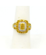 Authenticity Guarantee 
1 ctw 14k Yellow Gold Fancy Yellow And White Dia... - $3,037.49