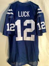 Reebok Authentic NFL Jersey Indianapolis Colts Andrew Luck Blue sz 52 - $84.14