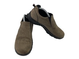 Eddie Bauer Loafers Men 9 M Rogers Shoes Gray Leather Suede Slip On Casual - $516.29 MXN
