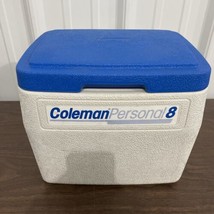 COLEMAN Personal 8 Cooler Ice Chest Blue  Top Camping Hunting Fishing 5272 USA - £22.68 GBP