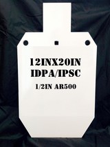 12x20 IDPA/IPSC 1/2in. AR500 Hardened Steel Shooting Range Target-Metal ... - £116.80 GBP