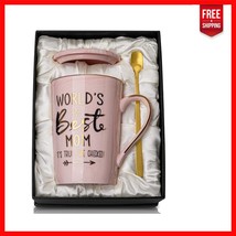 Creative 14oz Funny World&#39;s Best Mom Mug with Gold Finish - Ideal Birthd... - $22.30