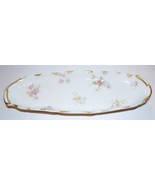 LOVELY VINTAGE LIMOGES FRANCE CFM/GDM ROSE FLORAL GOLD  13 3/4&quot; OVAL CEL... - $101.74 CAD