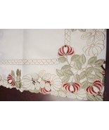 Floral Red/Pink, Table Runner, 16x54, Off White/Cream, New[10b] - €20,26 EUR