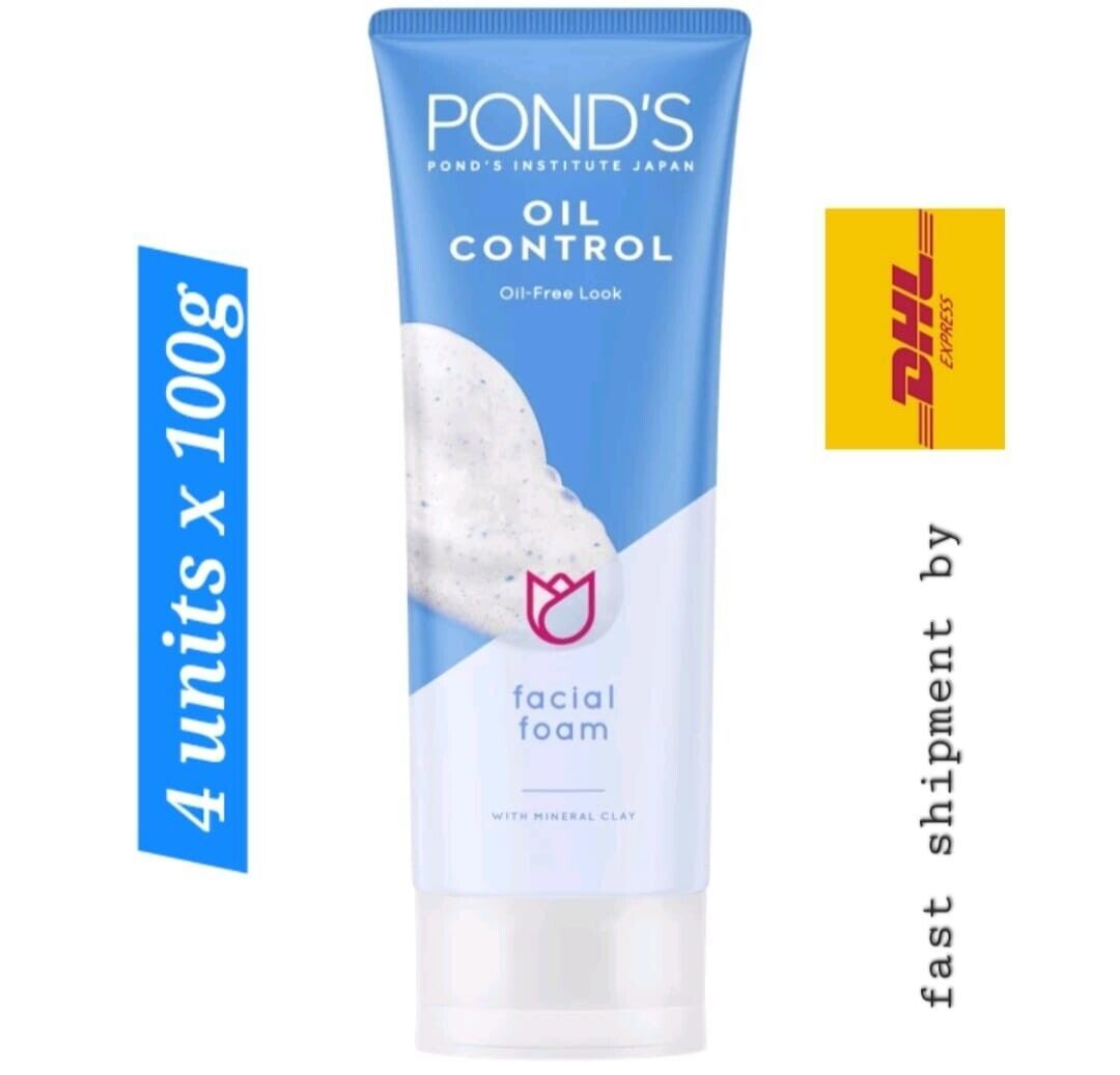 4x100g Pond’s Lasting Oil Control Face Wash for Normal to Oily Skin Remove Dirt - $69.20