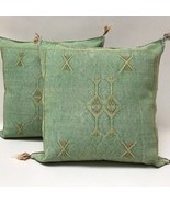 Green Moroccan Cactus Silk Pillow Cover - $56.00