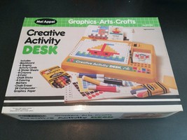 vintage 1984 Mel Appel Creative Activity Desk 80010 graphics arts crafts NOS - £31.29 GBP