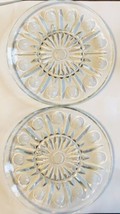 Princess House Crystal Regency Pattern Clear Dinner Plates 10” Sets of 2 - £23.32 GBP