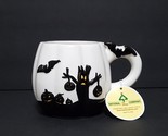 NEW RARE Spooky Halloween Bat Pumpkin Shaped  Halloween Mug 10 OZ Ceramic - $26.99
