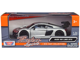 Audi R8 LMS GT3 Silver Metallic &quot;Timeless Legends&quot; Series 1/24 Diecast Model ... - £32.64 GBP