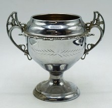 Silver Plate Dual Ornate Bunny Handle Sugar Bowl Spooner For 12 Spoons - £31.15 GBP