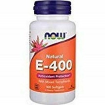 NEW NOW Foods Vitamin E-400 Mixed Tocopherols  100 Softgels - £13.32 GBP