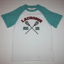 Gymboree Prepster Prep Boy&#39;s Lacrosse Raglan Tee Top Shirt size 7 - £6.33 GBP