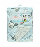 Disney Baby Mickey Mouse Blue Fleece Sherpa Character Print Blanket, 30&quot;... - $364.44 MXN