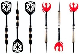 STAR Wars Twin Pack Empire and Rebels Dart Sets - 16 gram Nickel Steel Tip Da... - £31.91 GBP