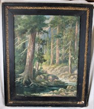 W. C. Hintze Oil of American River Near Lover&#39;s Leap - £89.17 GBP