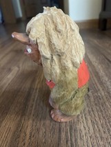Vtg HENNING Norway Large Hand Carved Wood Troll One-Eye Tussi Figure Fol... - $49.50