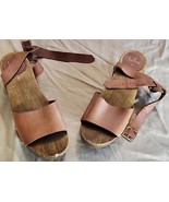 Lulu&#39;s Brown Clog Sandals with Straps - $20.09 CAD