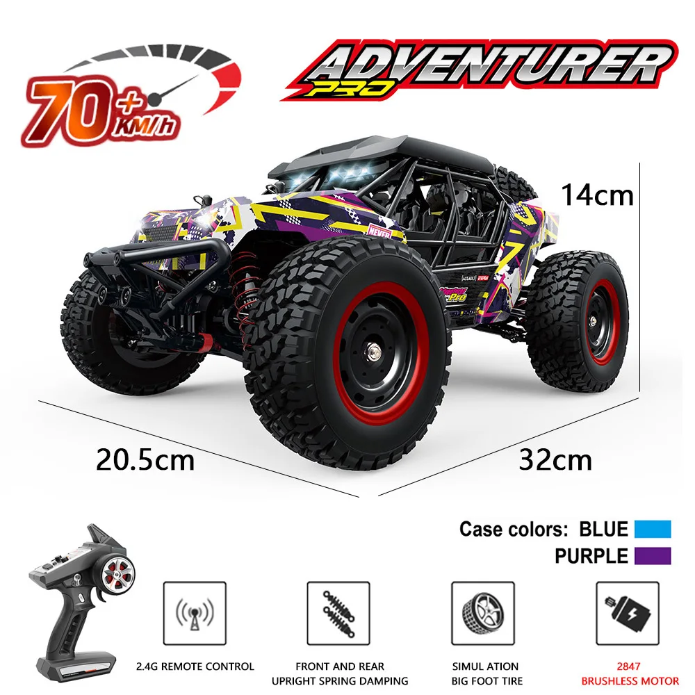 SCY 16106PRO 1:16 70KM/H 4WD Brushless RC Car Remote Control Off-road Cars High - £99.44 GBP+