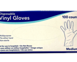 Disposible Vinyl Gloves Multipurpose 100 Count Medium - $25.69