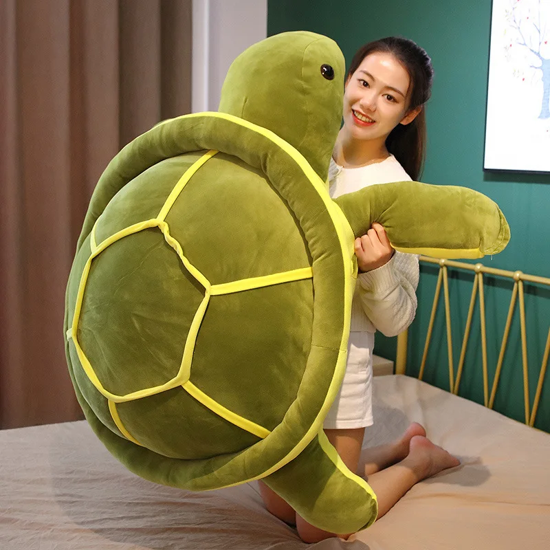 Play 35-80cm Cute Tortoise Plush Toy Kawaii Animal Dolls Stuffed Soft Animal Sea - £37.45 GBP