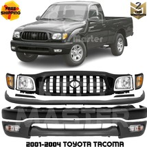 Front Bumper Primed Grille Assembly Kit For 2001-2004 Toyota Tacoma - £470.15 GBP
