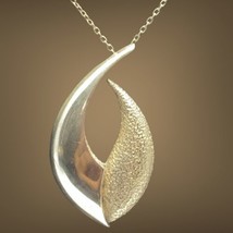 sterling silver modernist necklace 19” - $105.00