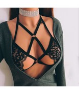 Women Sexy Lace Lingerie Bandage Elastic Strappy Bralette Corset Halter ... - £22.37 GBP