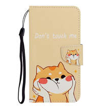 Anymob Samsung Cute Orange Kitty Magnetic Flip Wallet Case Painted Leather Phone - £23.24 GBP