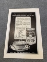 National Geographic July 1925 Campbell’s Vegetable Soup Print Ad KG - £9.49 GBP