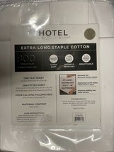 Hotel Signature  Sateen 800TC 100% Cotton 6pc Sheet Set CAL KING White - £56.17 GBP