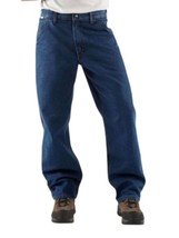 Carhartt men&#39;s flame resistant utility jean - length 36&quot; in Denium - size 36 - £65.89 GBP