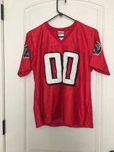 NFL Team Apparel Red White Atlanta Falcons Jersey Top Women&#39;s Juniors Size Large - £27.46 GBP