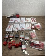 Lot Of Master Lock Safety Lock Out Tag Out Kit For Electricians LOTO KG JD - $48.51