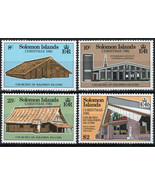 ZAYIX Solomon Islands 457-460 MNH Architecture Christmas Churches 031023S41 - £1.57 GBP