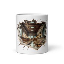 Bookworm Reading Room Library Coffee Tea Mug For Librarian Bookish Reader Book L - £11.98 GBP+