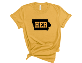 NEW - Iowa Her T-Shirt, Womens Basketball, Caitlin Clark, Iowa Shirt - £20.52 GBP+