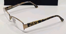 Vogue VO3818 813 Eyeglasses 51 17 135 Half Rimless Brown Tortoise FRAMES... - $362.01 MXN
