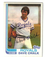 1982 Topps Dave Chalk Kansas City Royals #462 Baseball Card - £1.55 GBP