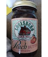 The Louisberg Cider Mill Peach Butter 9  Oz. Jar Real Fruit Recipe Great... - £7.78 GBP