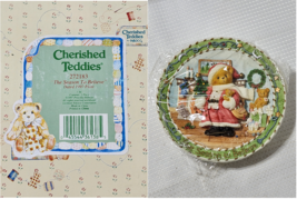 Cherished Teddies The Season to Believe 272183 1997 Holiday Hanging Plate - NIB - £23.97 GBP