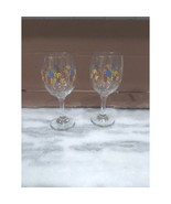 Libbey Vintage Happy Birthday Wine Glasses, Set of 2, Stemmed Wine Glass... - $11.88