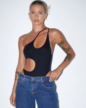 Motel Rocks Velica Bodice Aus Lycra Schwarz (MR2) - $21.58