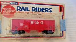 HO Scale Life-Like 30&#39; Baltimore &amp; Ohio Two Bay Hopper, Red, #320835, BNOS - £16.03 GBP