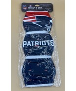 New England Patriots NFL FOCO face masks REUSABLE 3pack Brand New SEALED! - £5.98 GBP