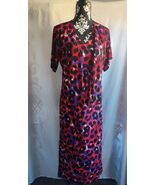 CSC Studio Womens Wrap Maxi Dress &amp; Short Sleeve Open Blouse Animal Prin... - $29.65