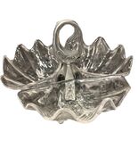 Vintage Lucite Shell Serving Dish with Pewter Fish Handle - $53.50 CAD