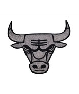 Chicago Bulls NBA Basketball Embroidered Iron On Patch Grey Theme - £12.16 GBP