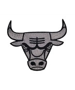 Chicago Bulls NBA Basketball Embroidered Iron On Patch Grey Theme - £11.98 GBP