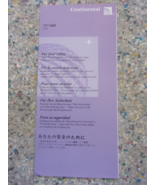INFLIGHT Safety Card - CONTINENTAL AIRLINES - 737-800, 1998 - €25,34 EUR